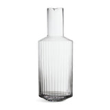 Habitat wide ribbed carafe 26cm, imported from the UK