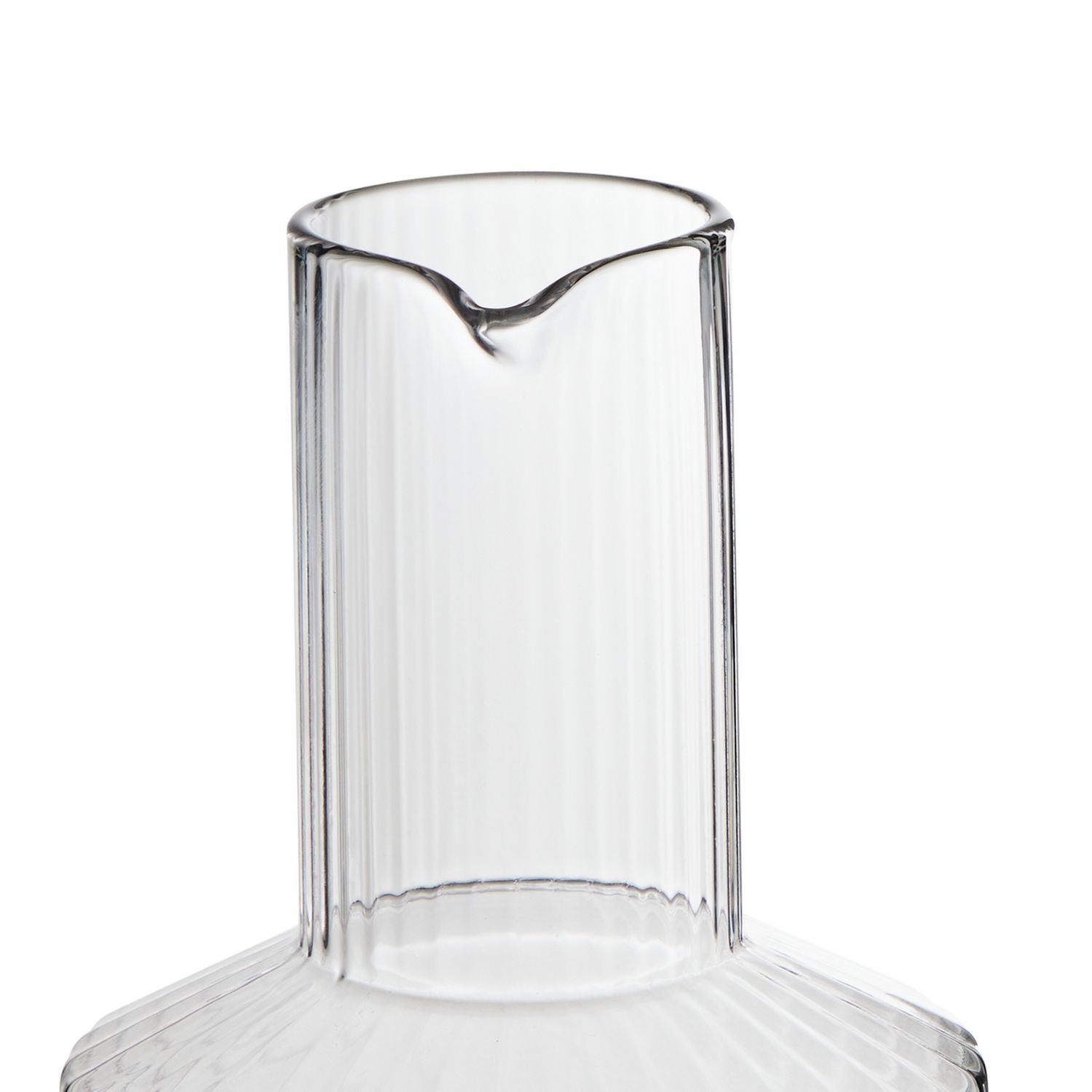 Habitat wide ribbed carafe 26cm, imported from the UK