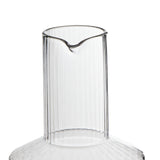 Habitat wide ribbed carafe 26cm, imported from the UK