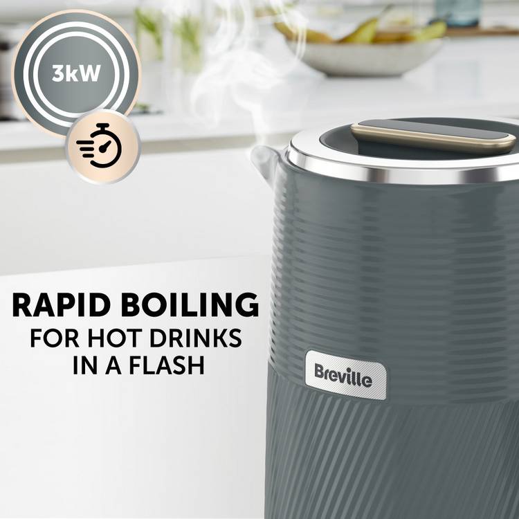 Breville Obliq Kettle grey 1.7 litre, UK version