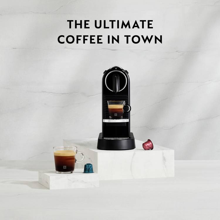 Nespresso CitiZ pod coffee machine black - British product