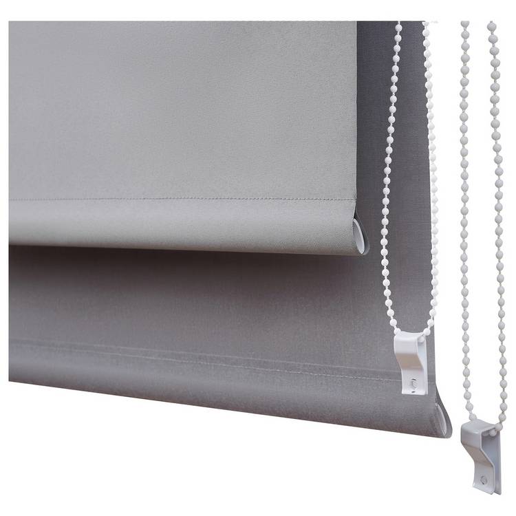 Little Black Book grey blackout roller blind 60cm, imported from the UK
