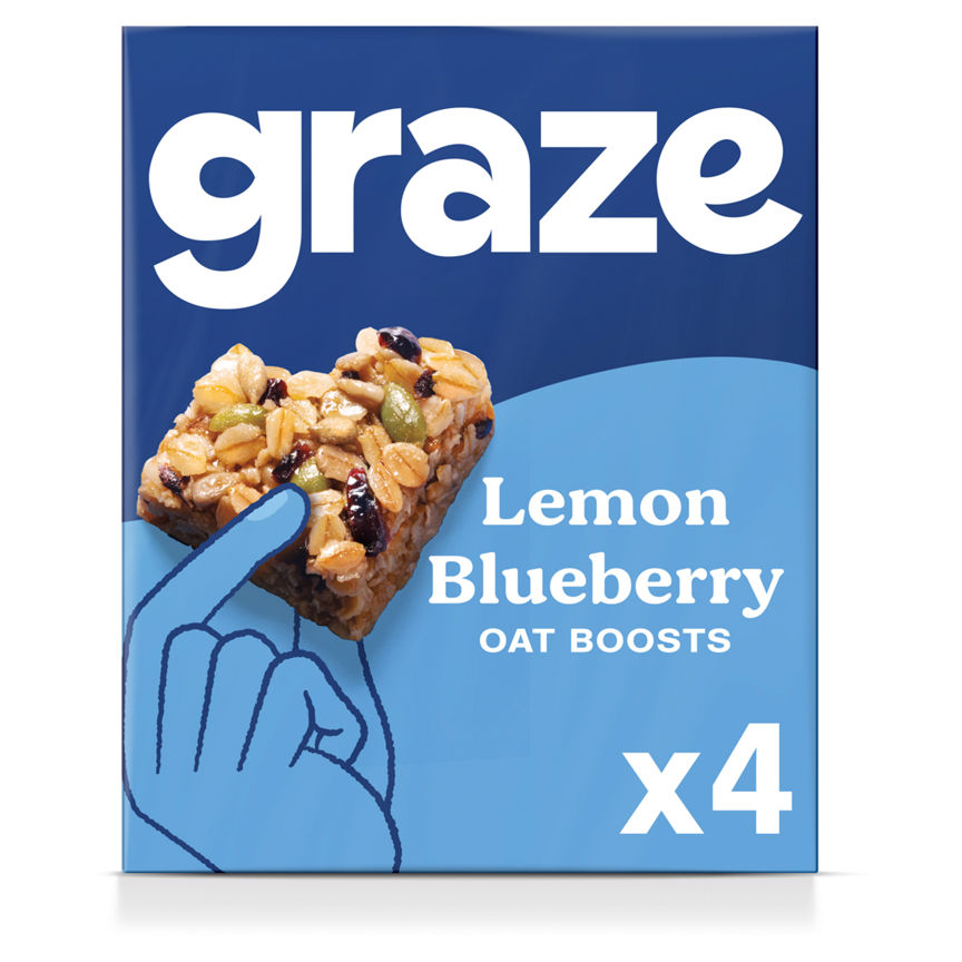 Graze Superfood Oat Boosts Lemon Blueberry GOODS ASDA   