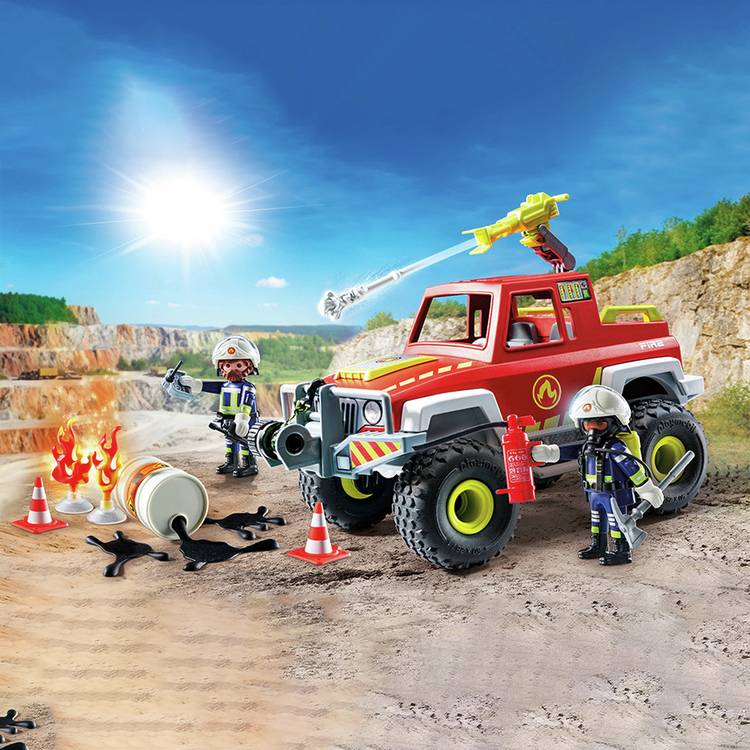 Playmobil Fire Rescue Truck toy, imported from the UK