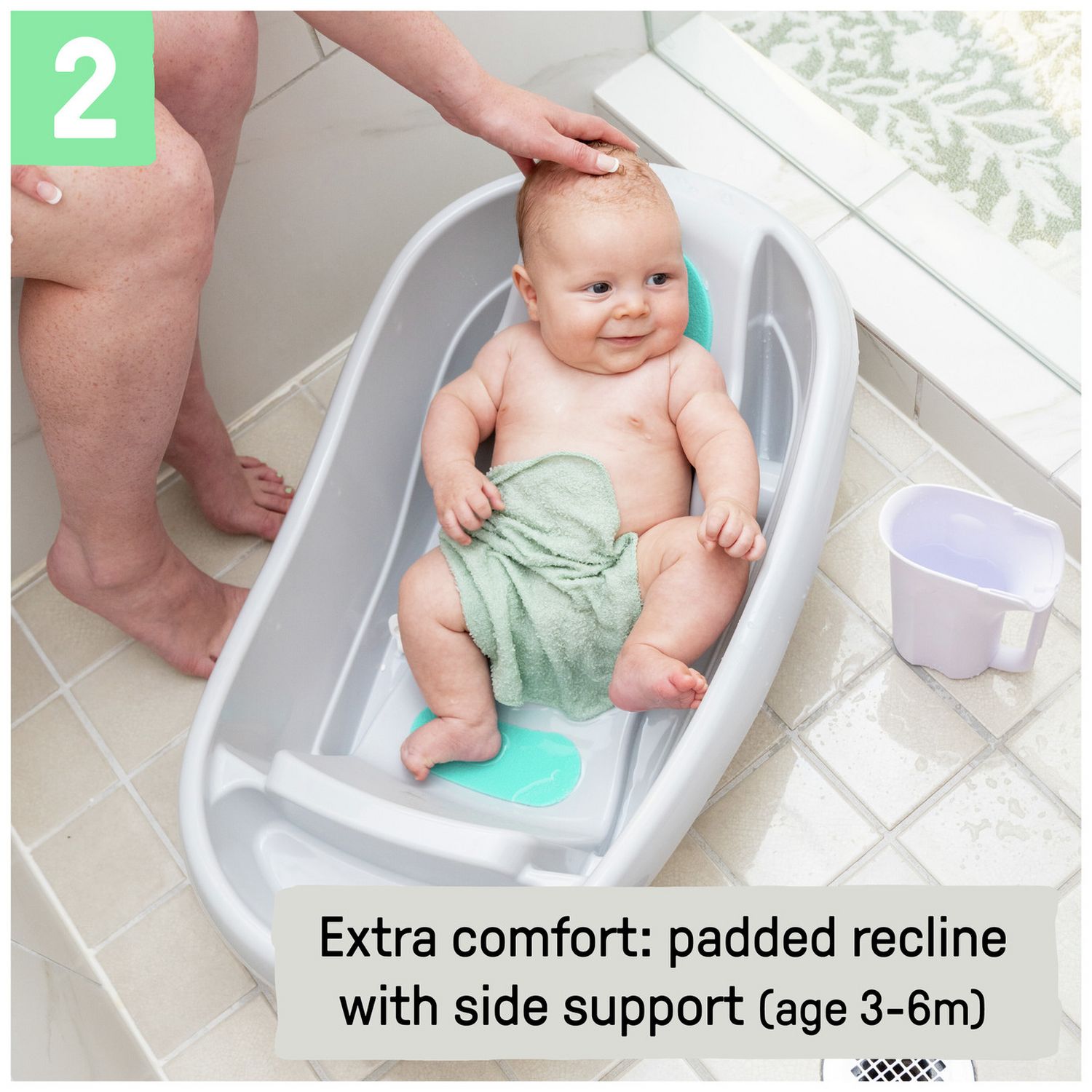 Ingenuity baby bathtub grey 3-stage, imported from the UK