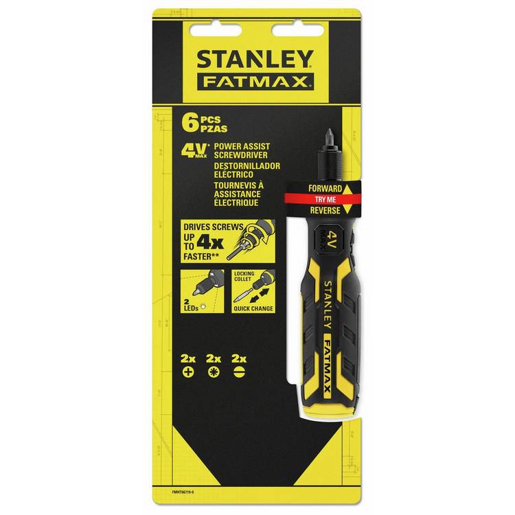 Stanley Fatmax 4V cordless screwdriver kit (British brand)
