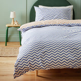 Habitat Zig Zag Blue Kids Bedding Set - Single