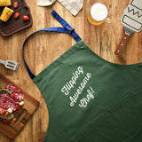 Home Flipping Awesome green chef apron, imported from the UK