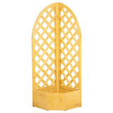 Mcgregor corner wooden garden planter with lattice, British brand