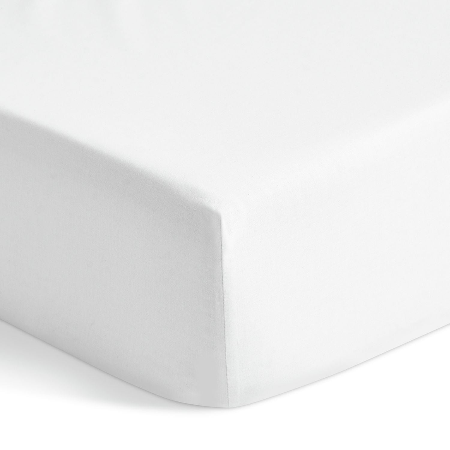 Habitat Polycotton Extra Deep White Fitted Sheet - King size