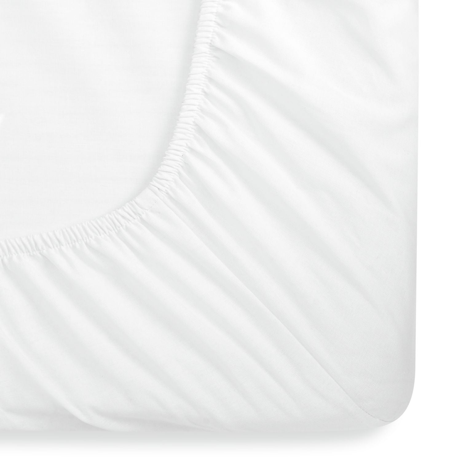 Habitat Polycotton Extra Deep White Fitted Sheet - King size