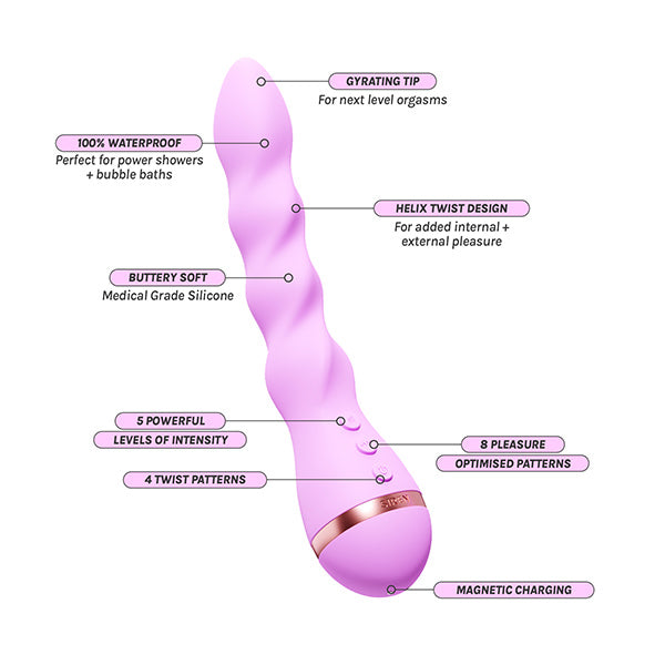 Vush Siren twist vibrator, UK version