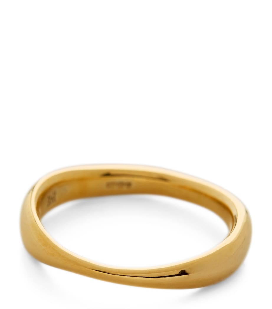 Monica Vinader gold vermeil Nura Reef ring, imported from the UK