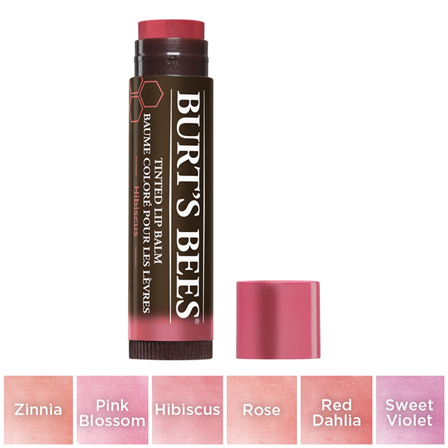 Burt's Bees Tinted Lip Balm Hibiscus 4.25g - British product