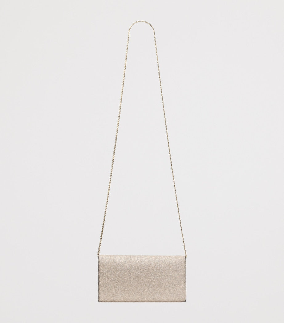 Jimmy Choo Emmie Caviar Glitter clutch bag, UK version