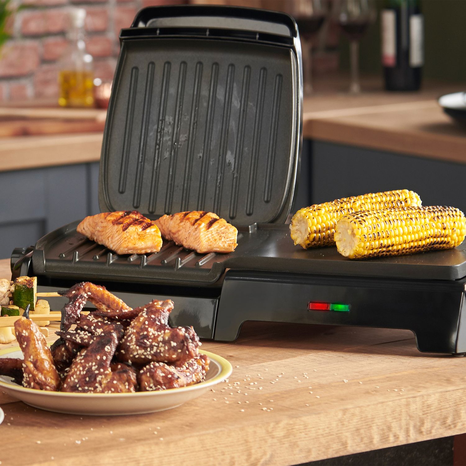George Foreman large variable temp grill and griddle (British brand)