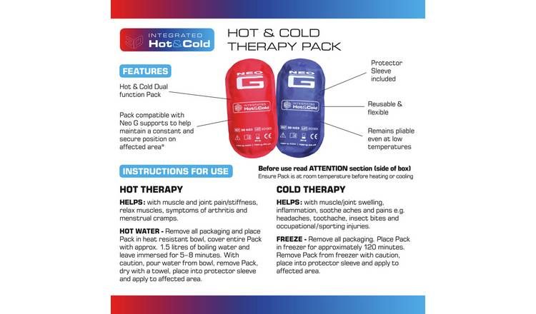 Neo G Hot & Cold Muscle Pain Relief Ice Pack - 1 Per Pack GOODS Argos