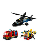 LEGO City Helicopter Fire Truck Submarine set, UK version