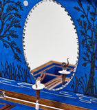 WOLF ballet musical jewellery box with Swan Lake music and embroidered theatre design (British brand)