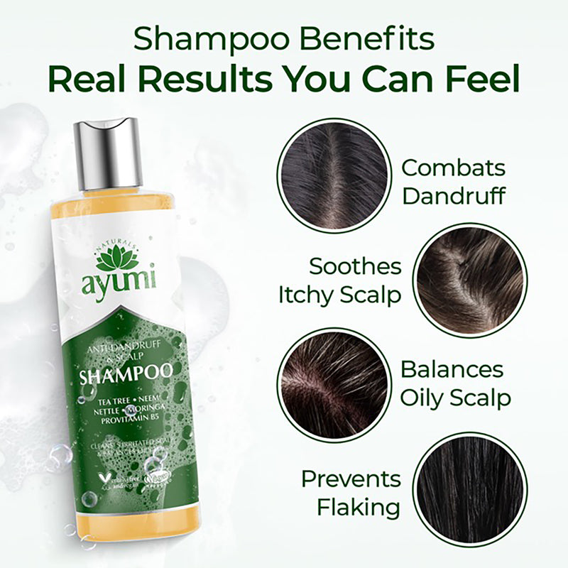 Ayumi anti-dandruff scalp shampoo 250ml, imported from the UK