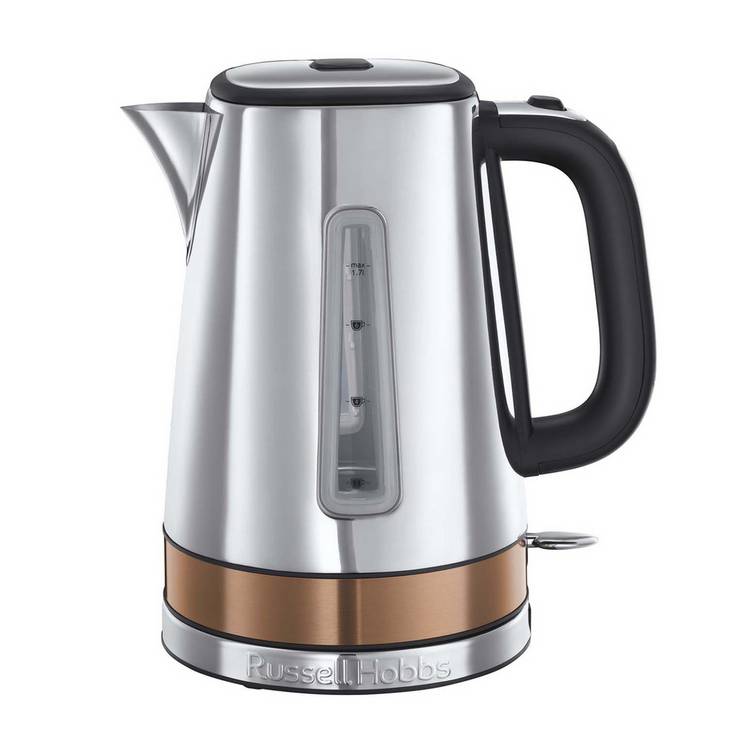 Russell Hobbs Luna Quiet Boil kettle metallic 1.7 litre, imported from the UK