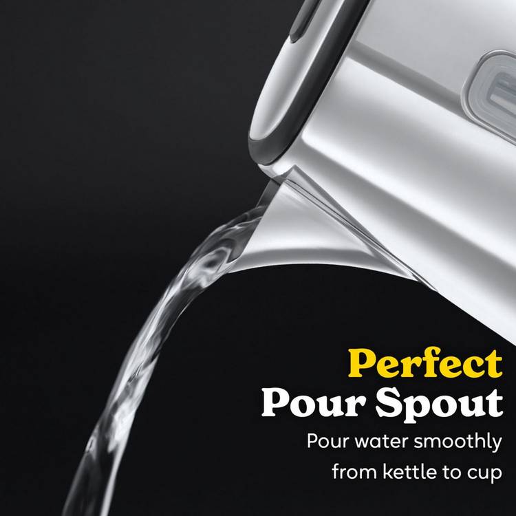 Russell Hobbs Luna Quiet Boil kettle metallic 1.7 litre, imported from the UK