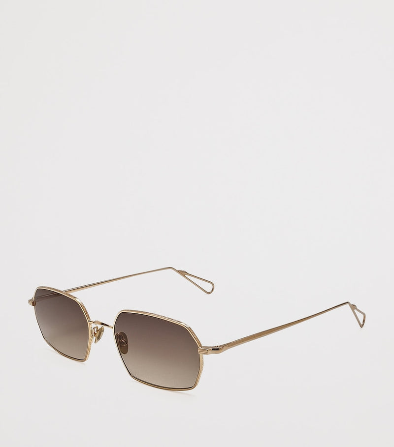 Ahlem Colisee rectangle sunglasses metal frame (British brand)