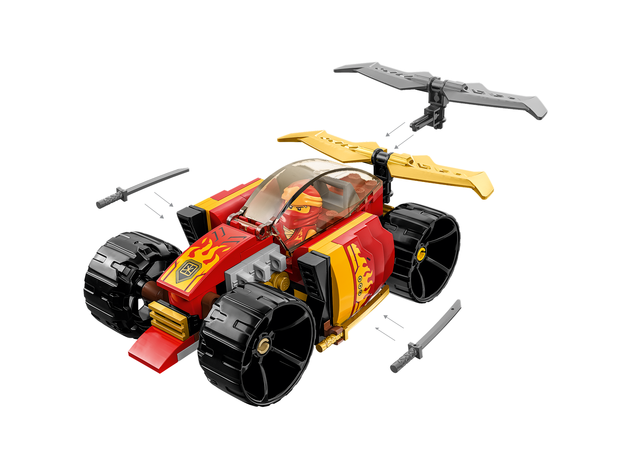 LEGO Ninjago Kai's Ninja Race Car EVO 94 Pieces, UK version