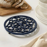 Habitat navy cast iron trivet 20cm, UK version