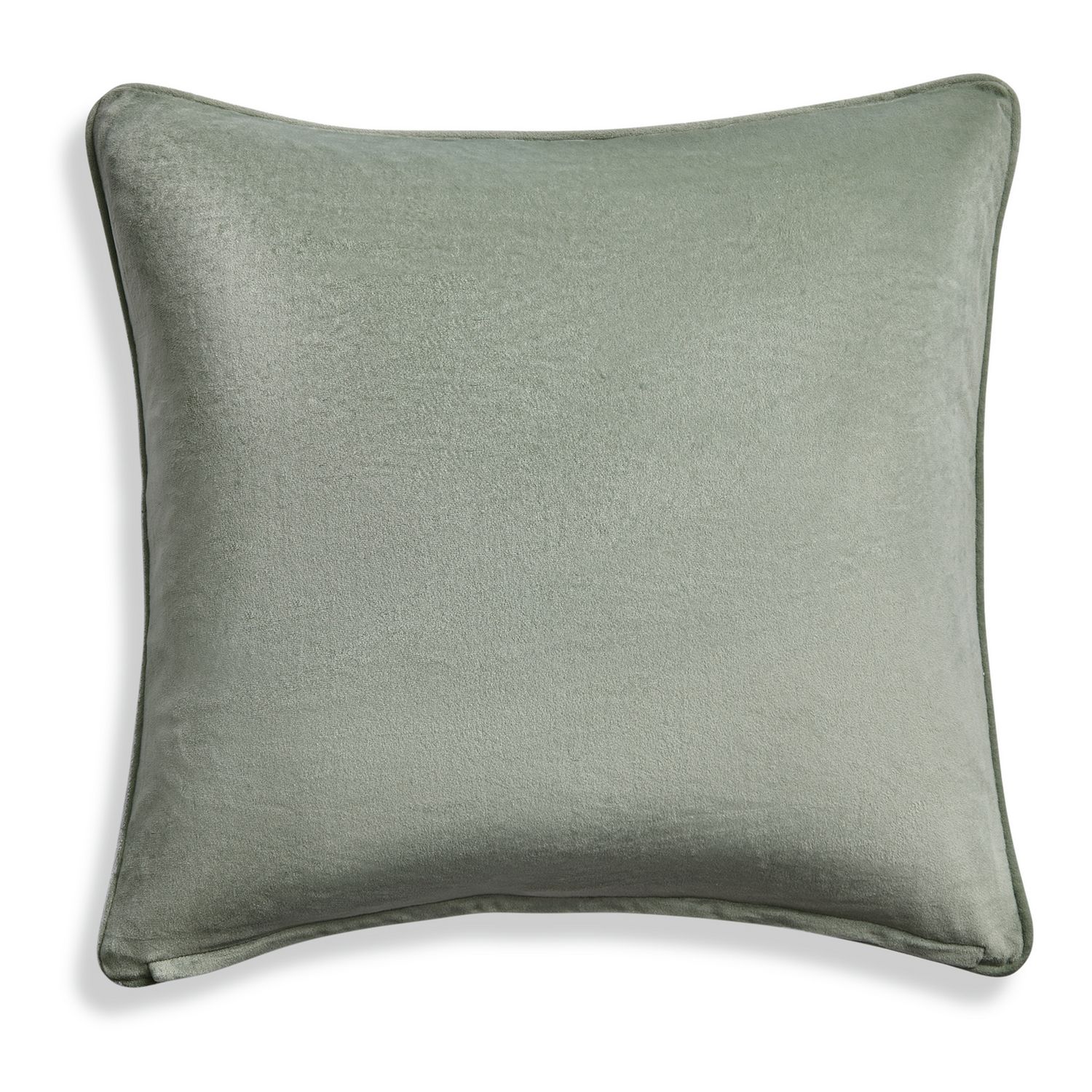 Habitat Velvet Cushion - Sage - 55x55cm