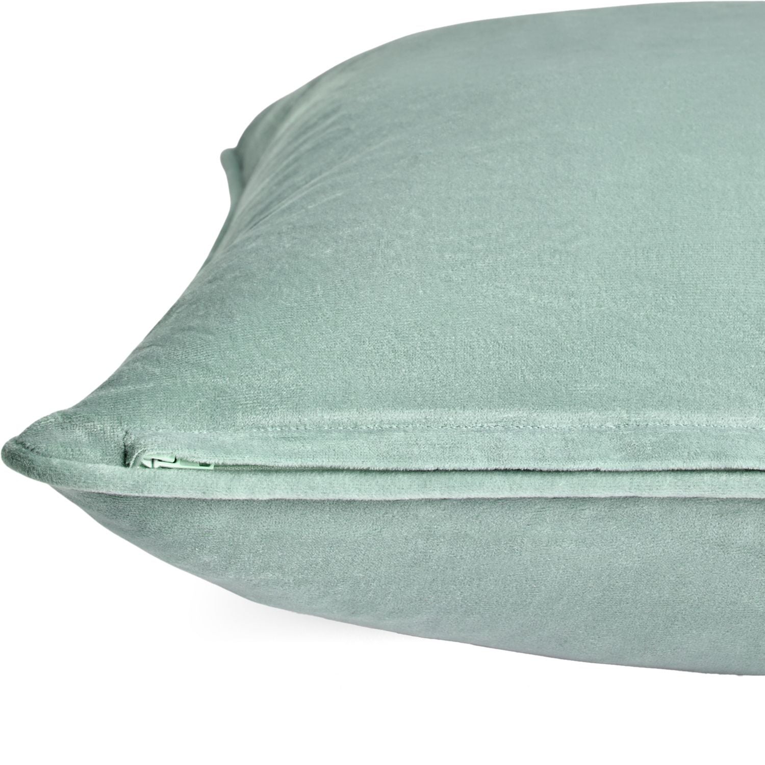 Habitat Velvet Cushion - Sage - 55x55cm