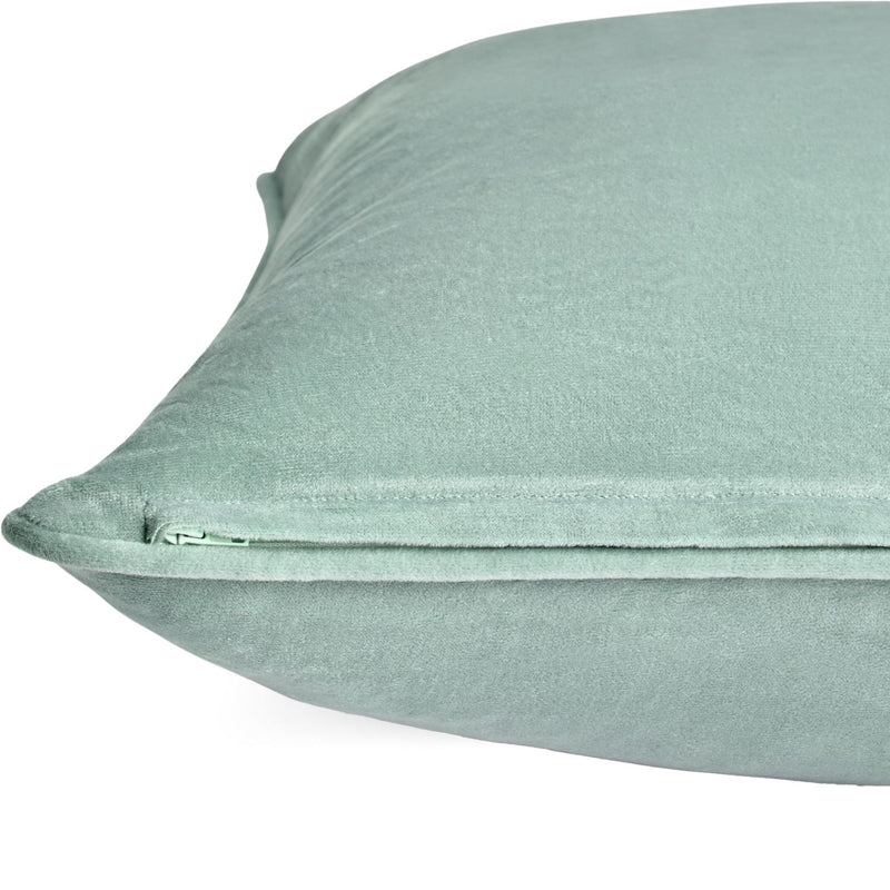 Habitat Velvet Cushion - Sage - 55x55cm