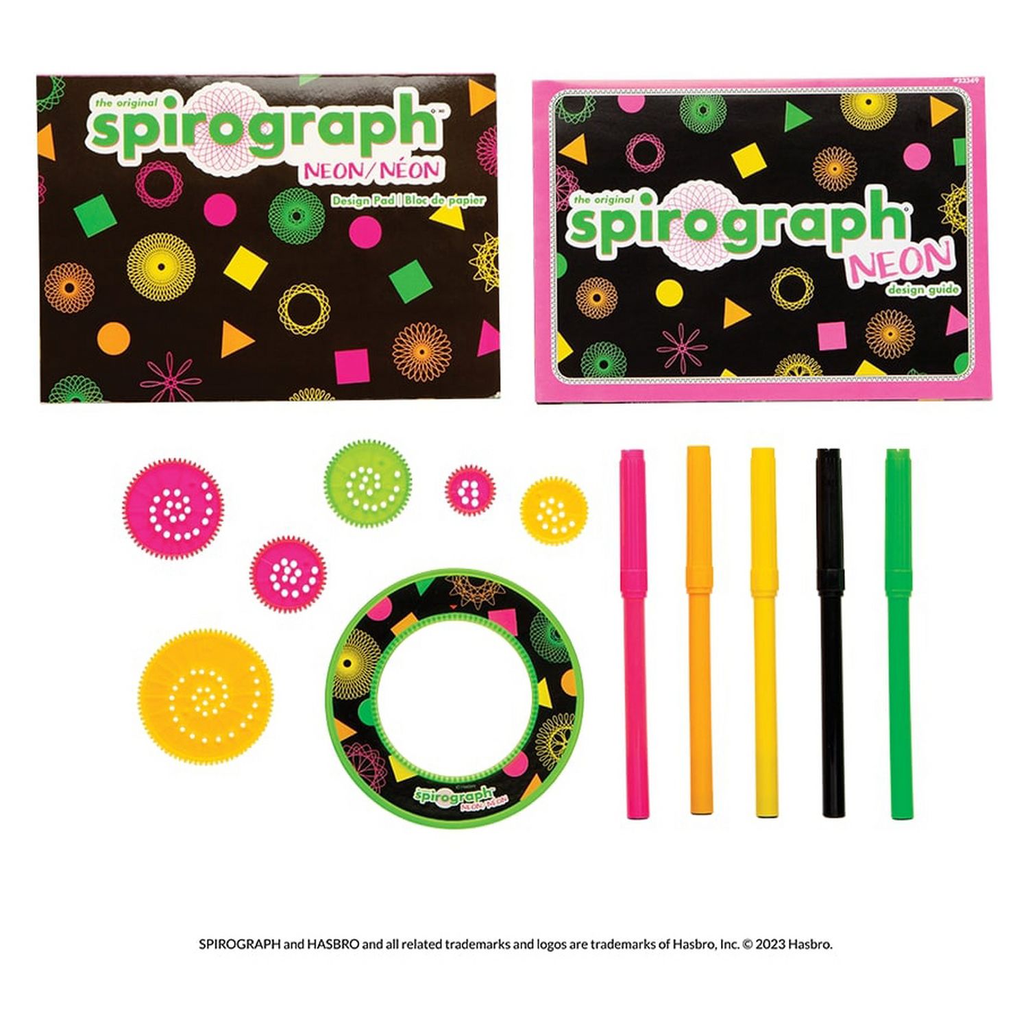 Spirograph neon art set, imported from the UK