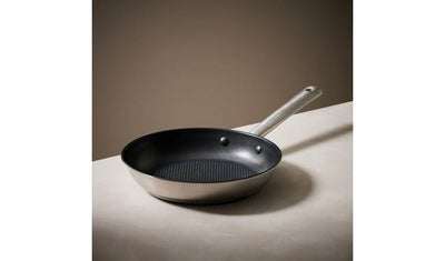 Argos Habitat 24cm Brushed Stainless Steel Frying Pan- Buy online at McGrocer