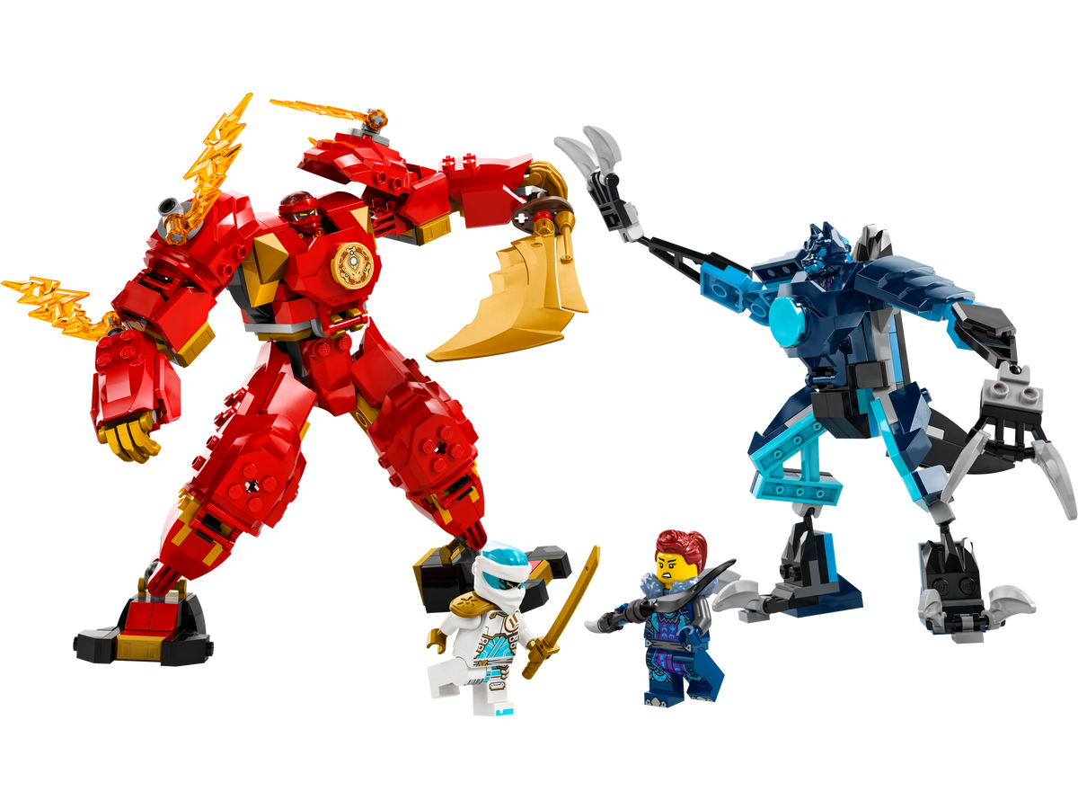 LEGO Kai's Elemental Fire Mech Building Set 322 Pieces, UK version