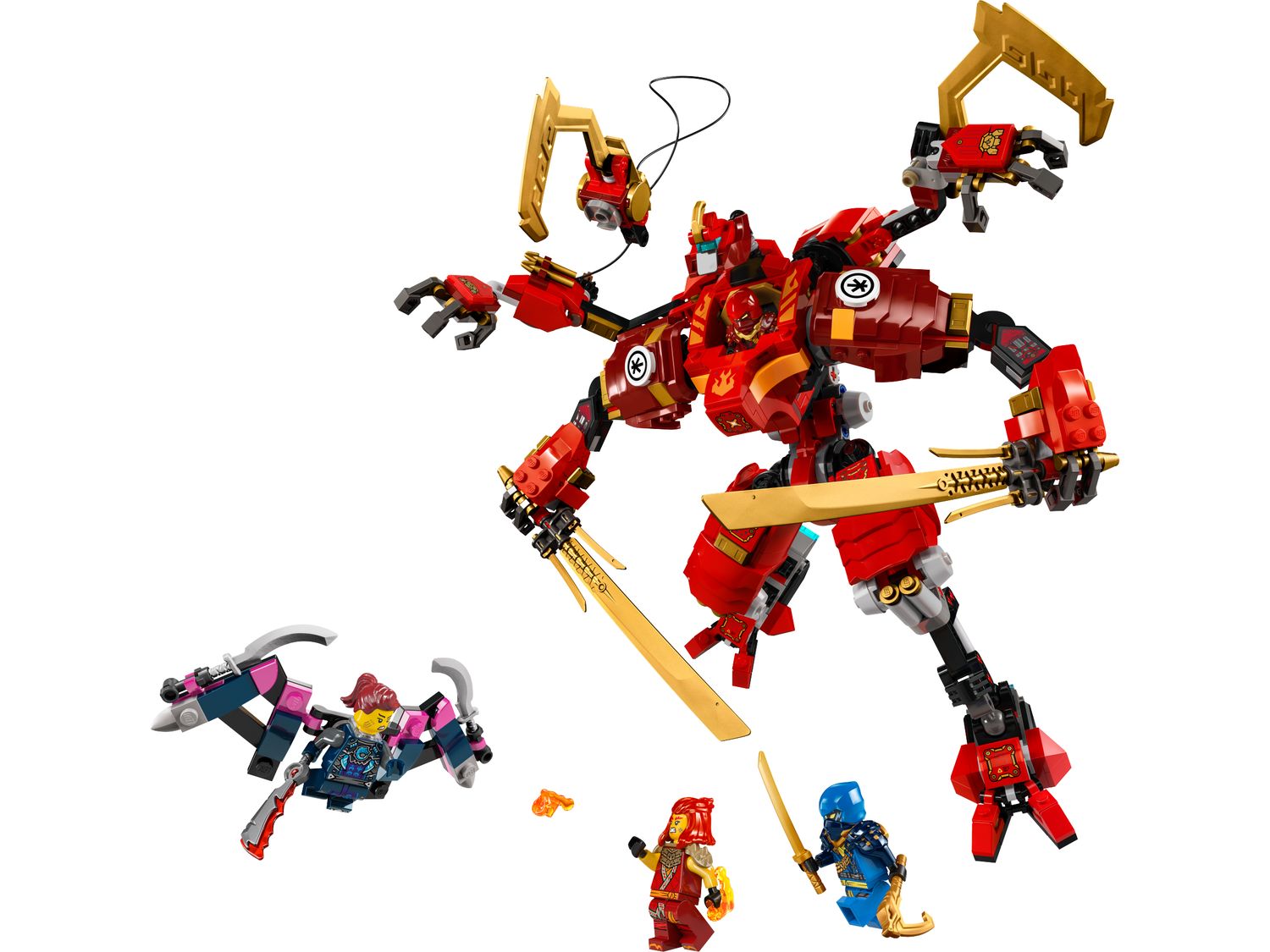 LEGO Ninjago Kai's Ninja Climber Mech 623 pieces, imported from the UK