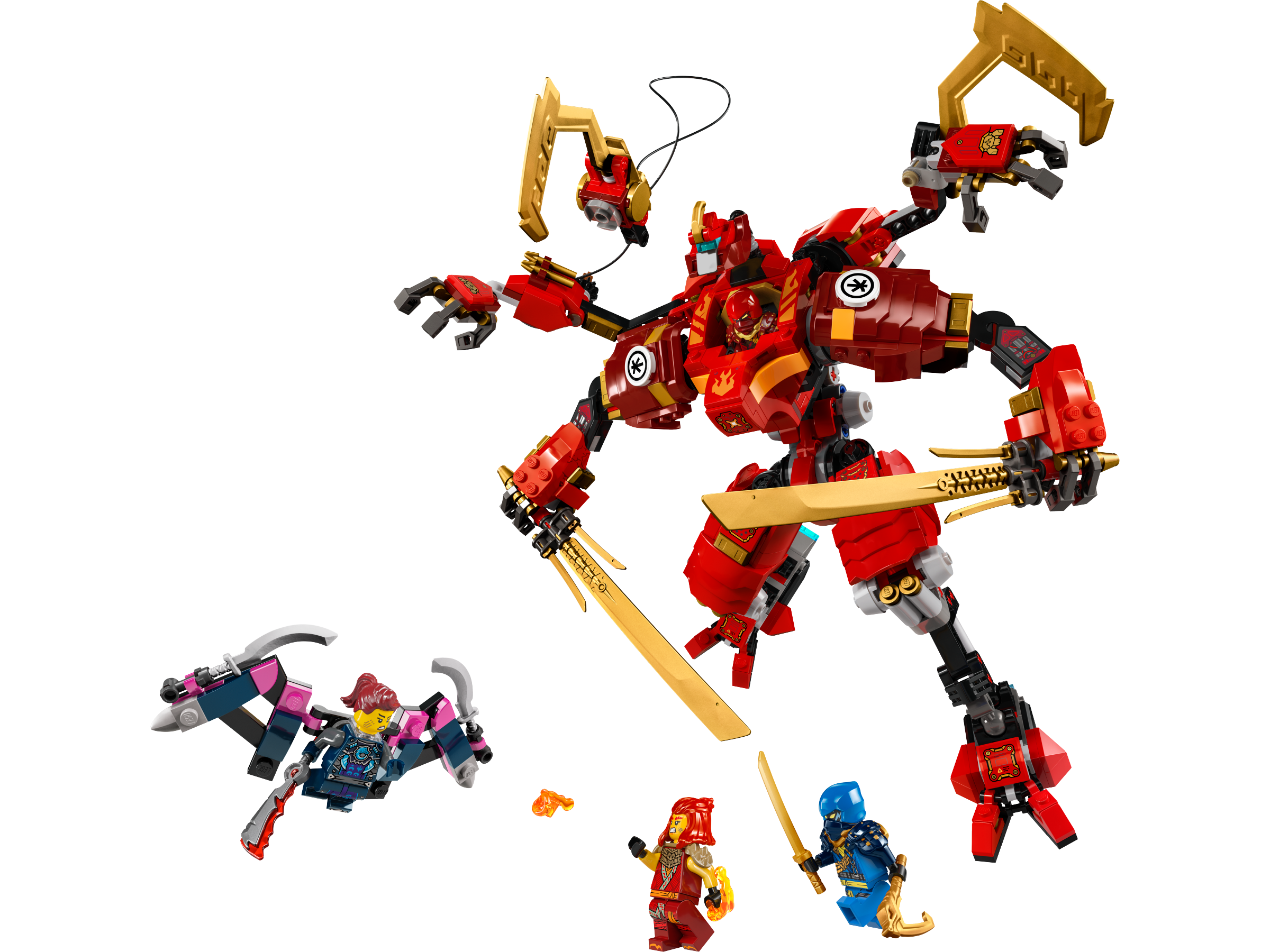 LEGO Ninjago Kai's Ninja Climber Mech 623 pieces, imported from the UK