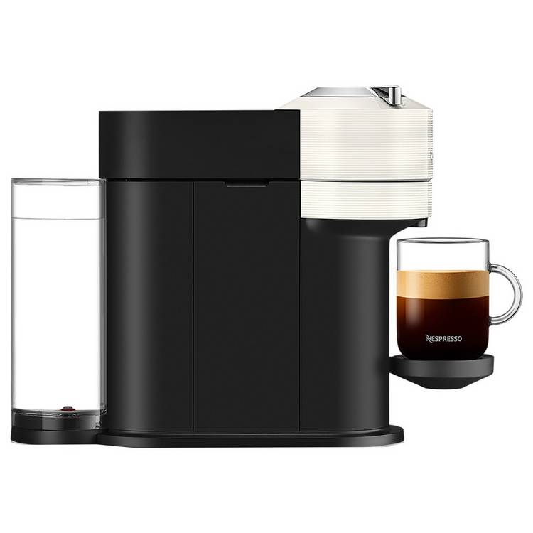Nespresso Vertuo Next white pod coffee machine, imported from the UK