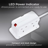 Masterplug 4 socket extension lead 1m, UK version