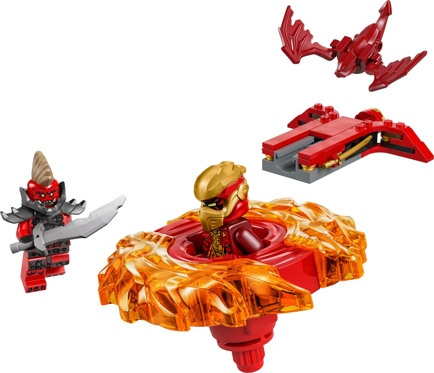 LEGO Kai's Dragon Spinjitzu Spinner Building Toy 54 Pieces, UK version