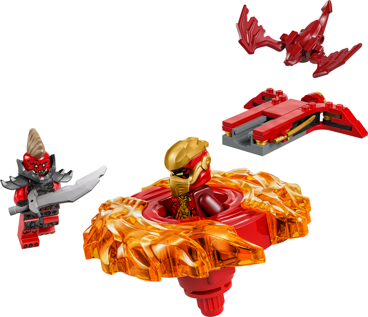 LEGO Kai's Dragon Spinjitzu Spinner Building Toy 54 Pieces, UK version