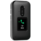 Doro Leva E30 4G clamshell phone black and white, imported from the UK