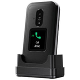 Doro Leva E30 4G clamshell phone black and white, imported from the UK