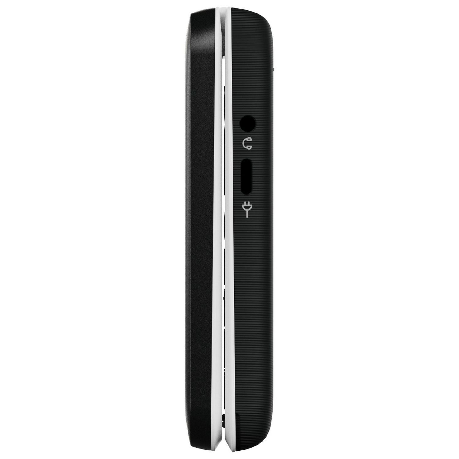 Doro Leva E30 4G clamshell phone black and white, imported from the UK