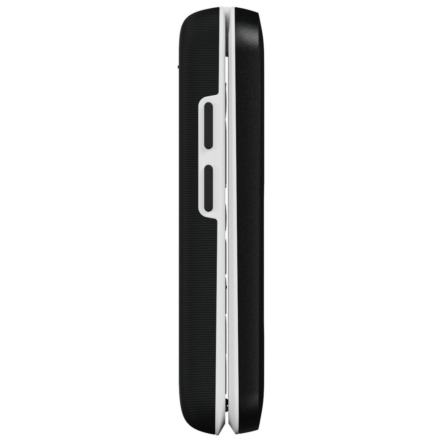 Doro Leva E30 4G clamshell phone black and white, imported from the UK