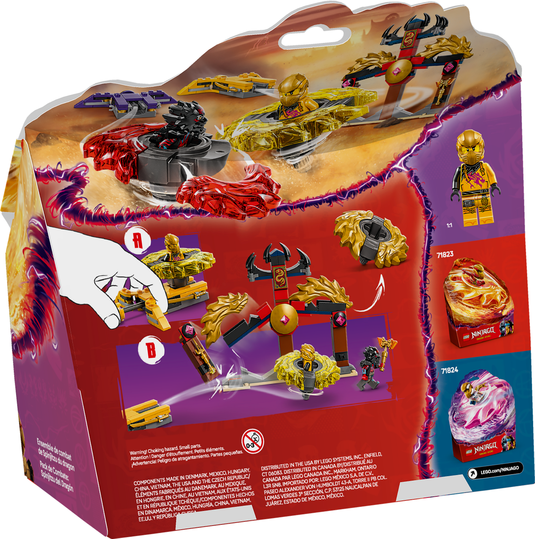 LEGO NINJAGO Dragon Spinjitzu Battle Pack building set - British product