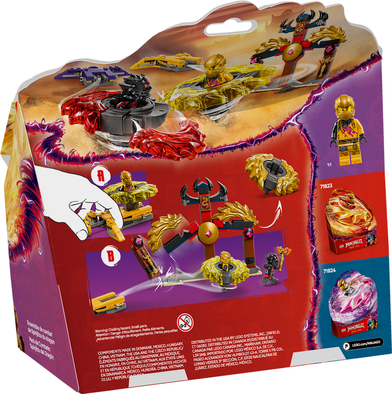 LEGO NINJAGO Dragon Spinjitzu Battle Pack building set - British product