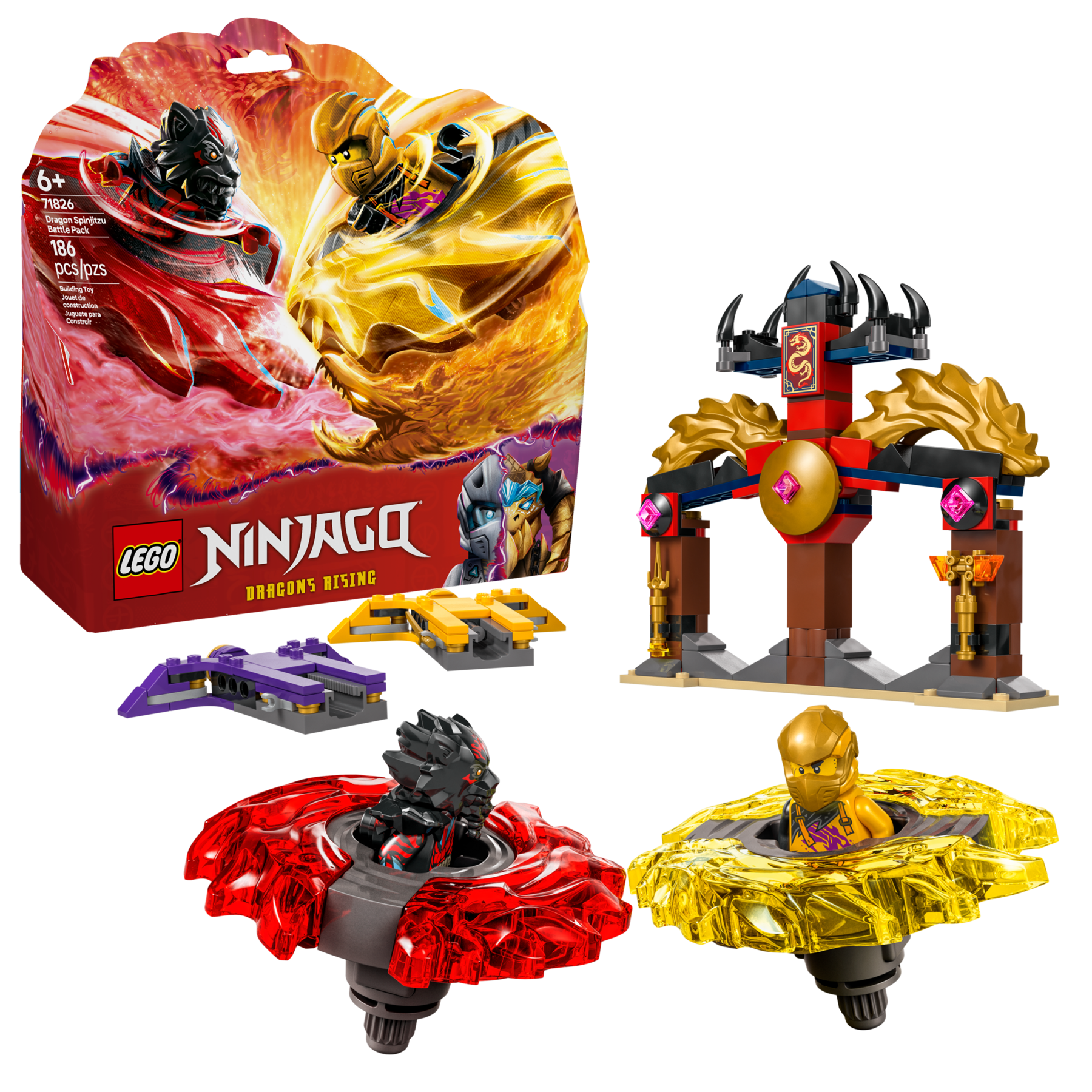 LEGO NINJAGO Dragon Spinjitzu Battle Pack building set - British product