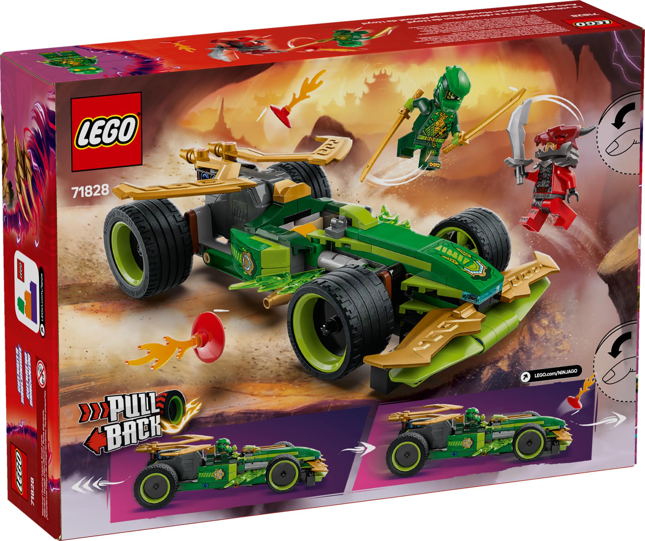 LEGO NINJAGO Lloyd's Pull-Back Race Car, UK version