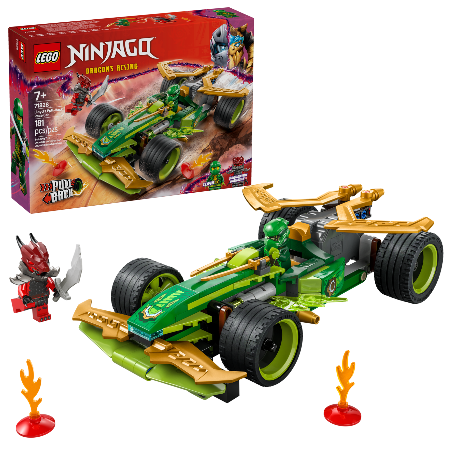 LEGO NINJAGO Lloyd's Pull-Back Race Car, UK version